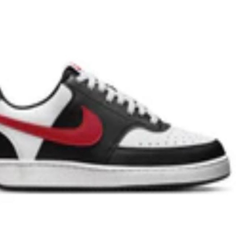 Nike Women's Low-Top Sneakers in White, Black & Red
